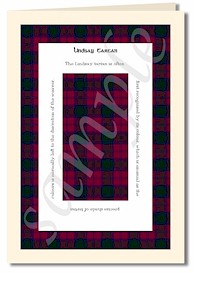 Lindsay tartan cards